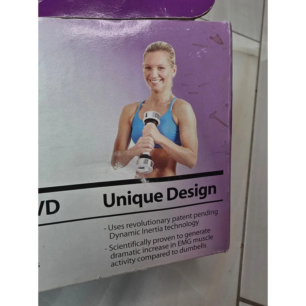 Shake Weight for Women As Seen On TV White Dynamic Inertia Dumbbell 6 Minute A4 - Picture 10 of 15